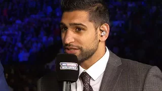 AMIR KHAN IMMEDIATE REACTION TO ERROL SPENCE KNOCKING OUT BROOK; WANTS BROOK CLASH IN SUMMER 2018