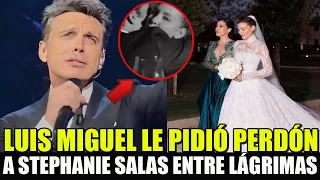 Luis Miguel lloró en boda de Michelle Salas y pidió perdón a Stephanie, aseguran😱