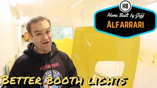 Better booth lighting - Ferrari engined Alfa 105 Alfarrari build part 146