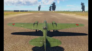 Вылет на советском бомбардировщике СБ 2М-105 в симуляторном режиме, War Thunder.