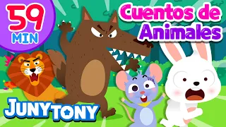 Cuentos de Animales | El Lobo y las Siete Cabritas, Los Tres Cerditos y Más | JunyTony en español