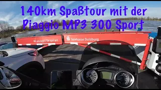 140km Spaßtour mit der Piaggio MP3 300 hpe Sport 🛵