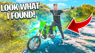 TAKING MY 2021 KX85 STREET RIDING FOR THE FIRST TIME AND FOUND THIS !  | BRAAP VLOGS