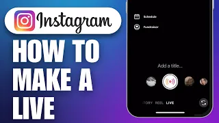 How to MAKE a LIVE on INSTAGRAM (2024) | STREAM LIVE