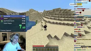 xQc speedruns Minecraft | March 20, 2022