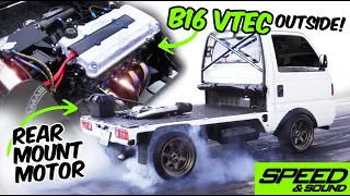 PARTY IN THE BACK! - Rear Mount VTEC Engine in a Honda Acty!