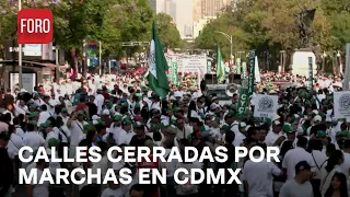 Marcha por el Día de Trabajo en CDMX hoy 1 de mayo de 2024 - Expreso de la Mañana