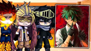 Pro heroes react to Evil Deku | Izuku Midoriya | Gacha Club