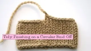 Tidy Finishing on a Circular Bind-Off