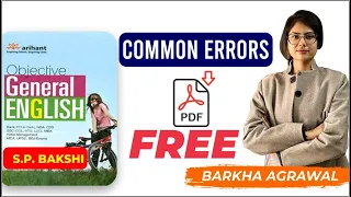SP Bakshi : Common Errors || By Barkha Ma'am .