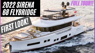 First Look - Sirena Yachts 68 Flybridge! Full Boat Walkthrough from the Cannes Yachting Festival!