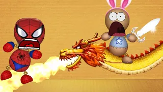 The Dragon Vs Spider Buddy - Kick The Buddy