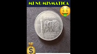 Esto piden por la moneda 🪙 de 200 pesos de 1985 por internet 🤑MercadoLibre 💰