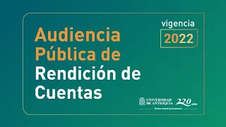 Audiencia Publica de Rendición de Cuentas del 2022