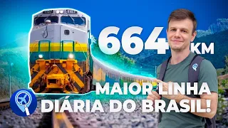 Como é a viagem de trem diária mais longa do Brasil | Trem Vitória Minas | 664 km
