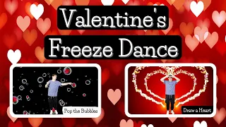 Valentine's Day Freeze Dance | Movement Break