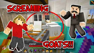 All Hermit Reactions To Screaming Goat Prank: Hermitcraft Season 8