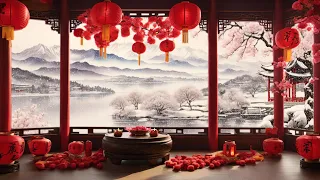 [Soothing] Chinese Lunar New Year Ambience🏯Ink Painting🍃Refreshing & Joyful Music春节过年气氛背景音乐