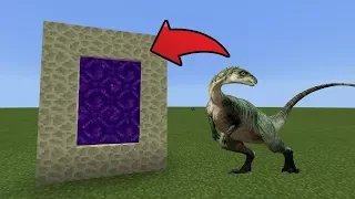 How To Make a Portal to the Dinosaur Dimension in MCPE (Minecraft PE)