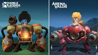 Mobile Legends vs Arena of Valor - Heroes Comparison 2022 | GOD OF MLBB