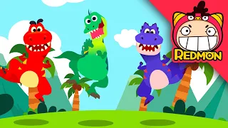 Dinosaur Dance Song | Dinosaur songs | Nursery Rhymes | REDMON