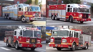 Old vs New - Fire Trucks Responding Compilation