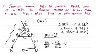 Sličnost trouglova. Matematika za 7 i 8 razred