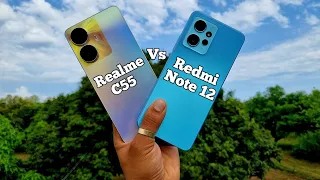 Realme C55 Vs Redmi Note 12 🔥🔥 64MP Vs 50MP 📸💯