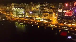 Hong Kong Nights-Drone shoots the beautiful looking of Hong Kong City