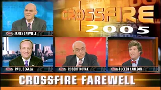 CNN Crossfire Farewell 2005 - James Carville Paul Begala Robert Novak Tucker Carlson Hillary Clinton