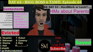 Day 63 - Bigg Boss 6 Tamil Full Episode Live | 10 DEC 2022 | KamalHassan | BB Episode 64 Eviction