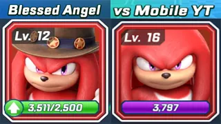 Sonic Forces party mach: Series Knuckles vs Movie Knuckles (Blessed Angel vs Mobile) Gameplay
