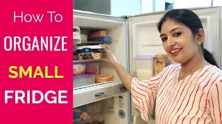 How To Organise SMALL Fridge | Fridge Tour | CookWithNisha