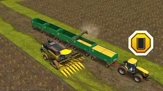 corn harvester full & make long trolley in farming simulator 16 game play ||