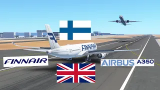 INFINITE FLIGHT | HELSINKI - LONDON | FINNAIR A350-900 | EXPERT SERVER