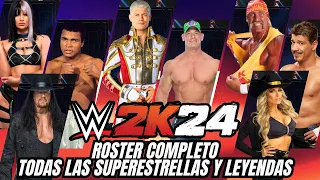 WWE 2K24: Full Roster Completo / todos los luchadores