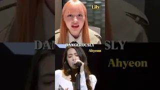 Who sang it better? || #ahyeon #lily #nmixx #babymonster #dangerously