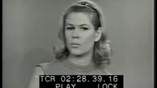 Elizabeth Montgomery talk show interview from 1966