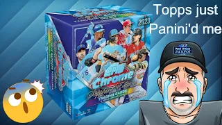 I got Panini'd from Topps!!! Topps Chrome Sapphire Baseball