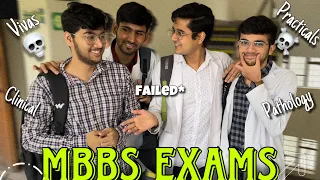 MBBS EXAMS-  Successfully Failing*in 2nd Year Practicals☠️| MBBS exams are hard to pass😭