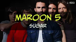 Maroon 5  -  Sugar  -  (Lyrics) на русском