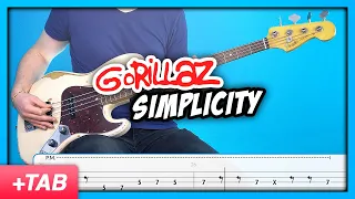 Gorillaz - Simplicity | Bass Cover with Play Along Tabs