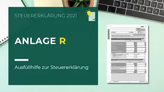 Anlage R ausfüllen | Steuererklärung 2021