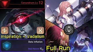 Conundrum Lv.12 Asta with Kafka & Black Swan Nihility Path Data Inflation Dice Full Run