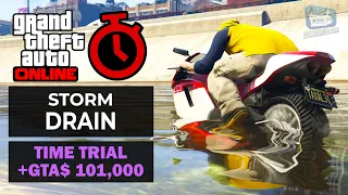 GTA Online Time Trial - Storm Drain (Under Par Time)