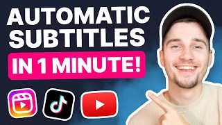 How to Add Subtitles to a Video Automatically in 1 Minute! 🔥