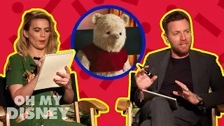 Ewan McGregor and Hayley Atwell Draw Characters From Disney's Christopher Robin | by Oh My Disney