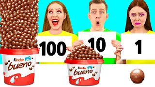 100 Слоев Еды Челлендж | Эпичная Битва с Едой от Fun Fun Challenge