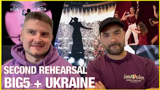 Eurovision 2023: BIG 5 + Ukraine - Second Rehearsal Reaction