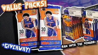 *RAN INTO THE VENDOR! OPENING 4 FAT PACKS OF 2021-22 NBA HOOPS! (+GIVEAWAY)